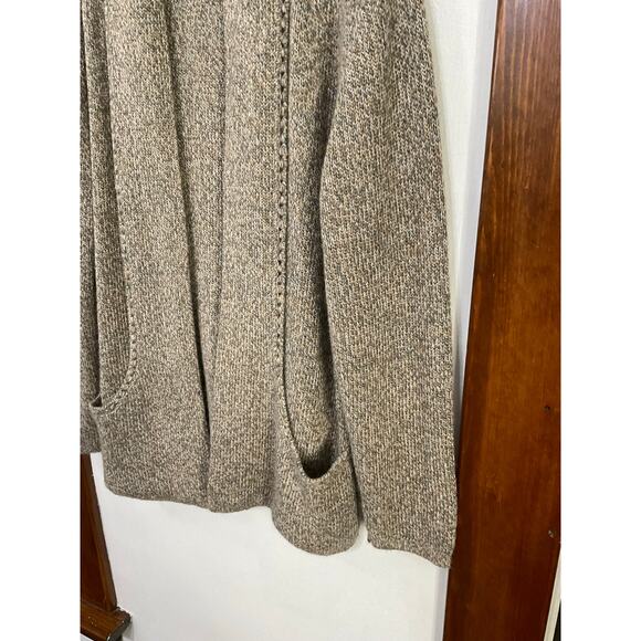 Peruvian Link Alpaca Collection Cardigan Sweater Womens OS L/XL Brown Pockets - Picture 5 of 7